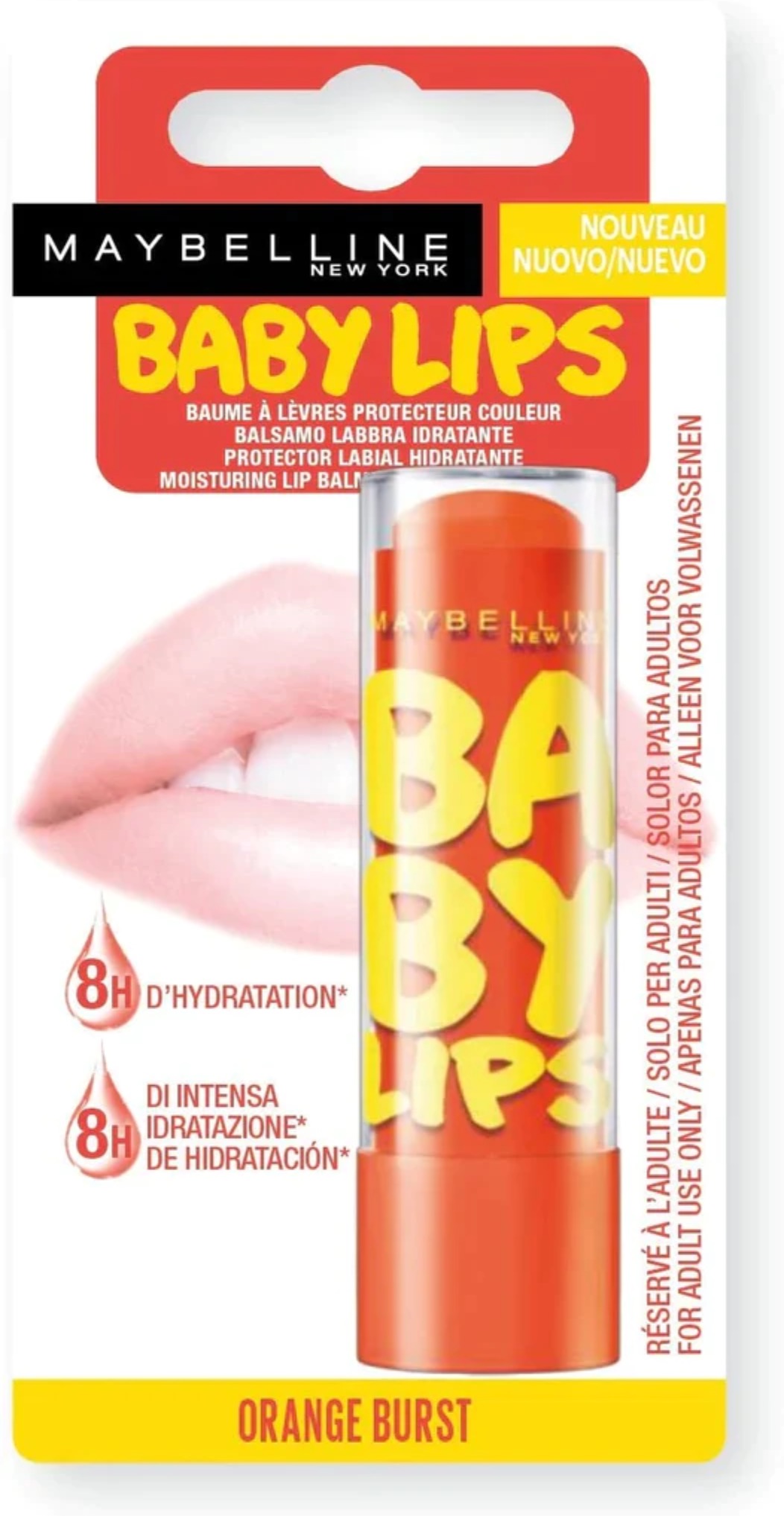 Baby lips orange burst