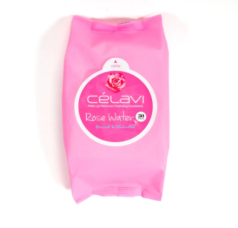 Rose water wipes