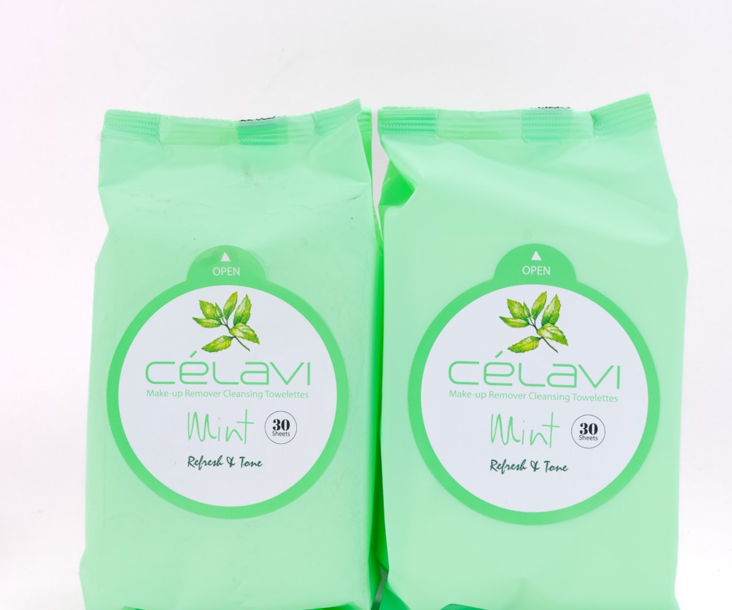 Celavi mint  make up remover wipes