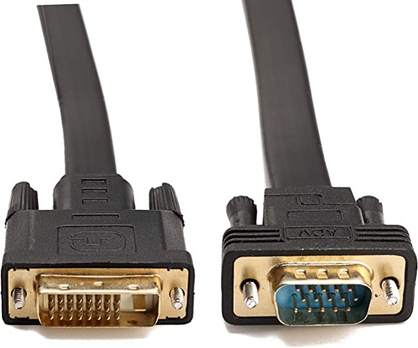 CABLEDECONN Active DVI-D Dual Link 24+1 Male to VGA Male Video