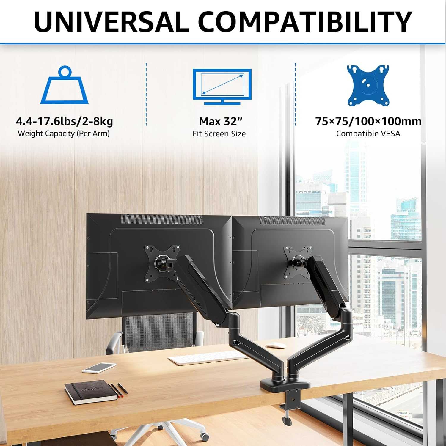 MOUNTUP Dual Monitor Stand