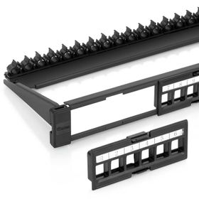 24 Ports UTP Blank Keystone Patch Panel