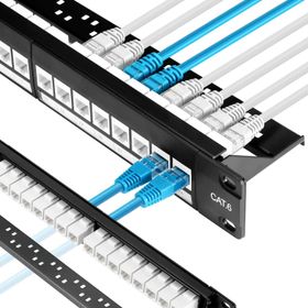 24 Ports UTP Patch Panel CAT 6 