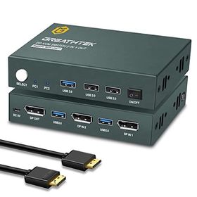 KVM Switch Displayport 2 Port