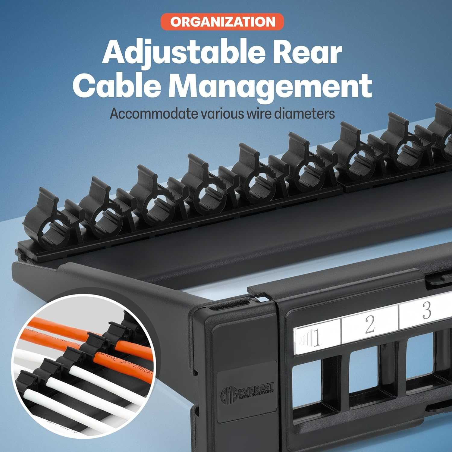 24 Ports UTP Blank Keystone Patch Panel