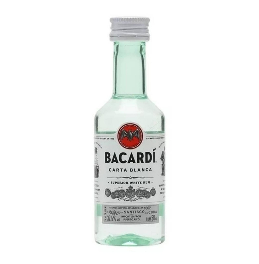 BACARDI CARTA BLANCA 50 ML