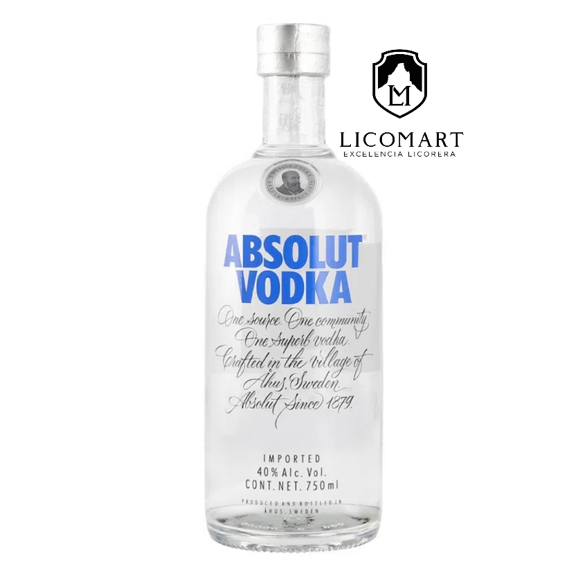 VODKA ABSOLUT AZUL 750 ML