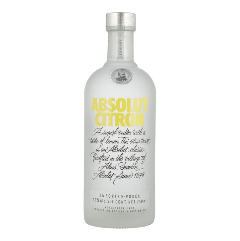 VODKA ABSOLUT CITRON 750 ML