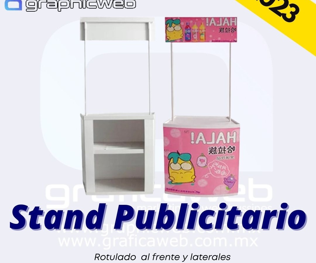 Stand publicitario reforzado pvc