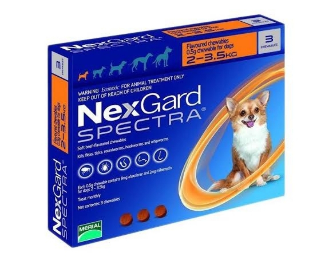 1T XS Nexgard Spectra 2 a 3.5kg 