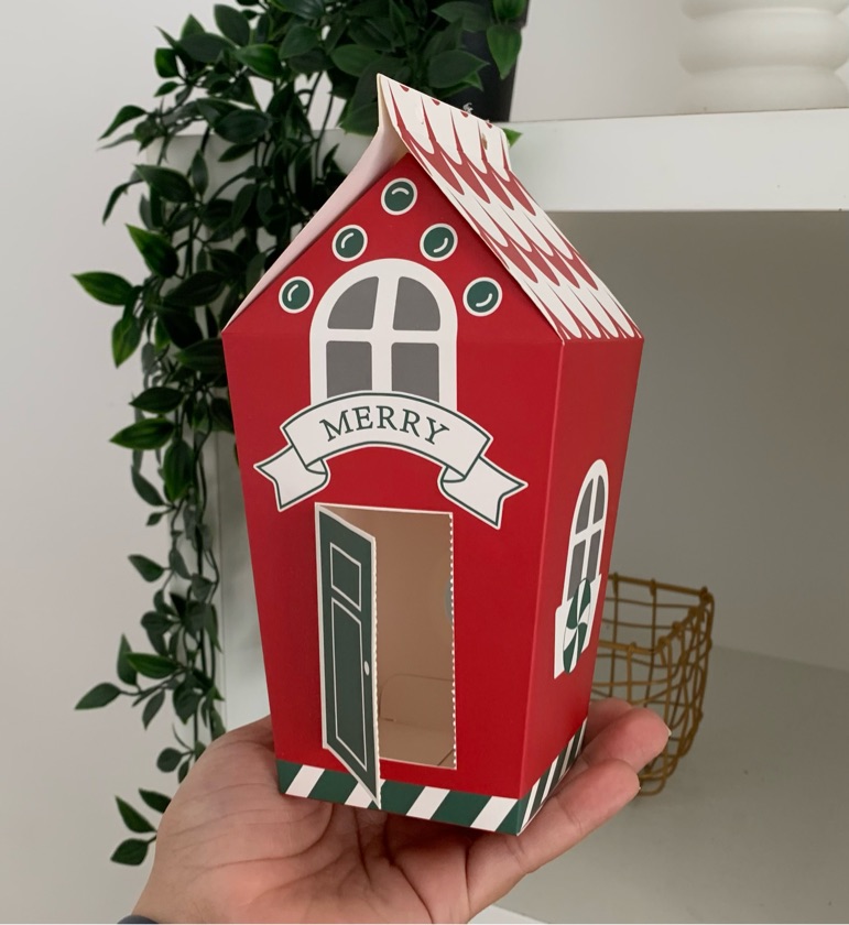 5 Casitas de navidad 7.5”x3.75”x3”