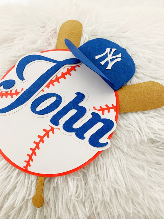 Baseball Cake Topper