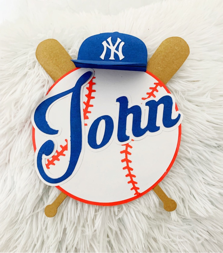 Baseball Cake Topper