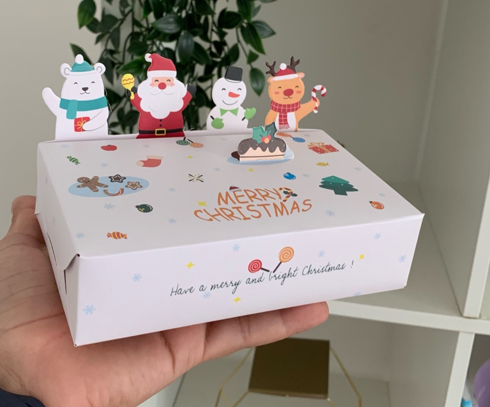 5 Cajas navideñas pop up 6”x4”x1.5”