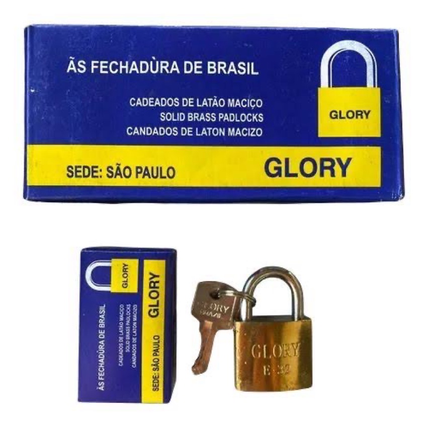 CADEADO 25mm (NA CAIXINHA) - MARCA: GLORY