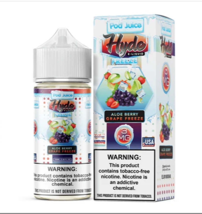 Pod Juice x Hyde Freeze - Aloe Berry Grape 100ml - 3mg