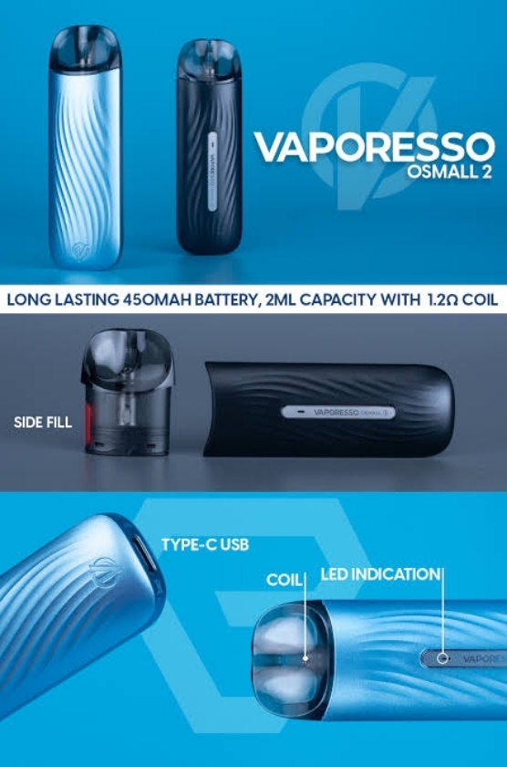 Vaporesso OSMALL  2 Pod Kit

 (Black)