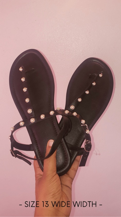 Black Pearl Sandals (13WW)