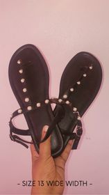 Black Pearl Sandals (13WW)