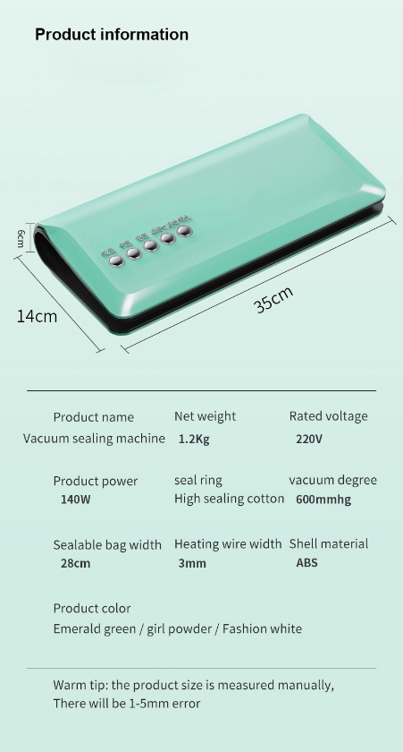 Máquina selladora empacadora al vacío 