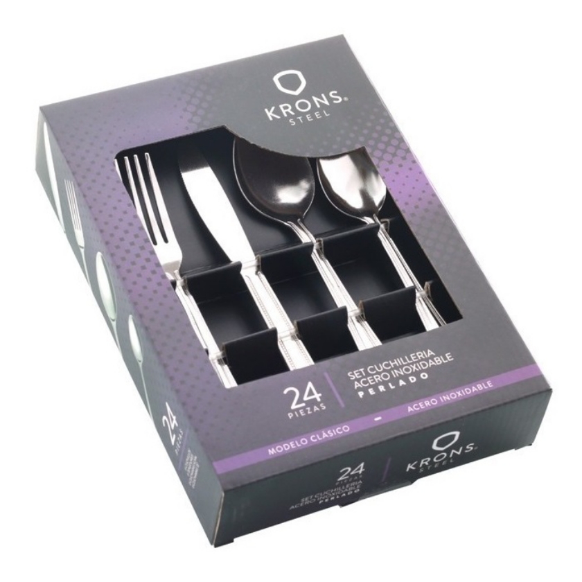 Set de cubiertos 24pzs krons