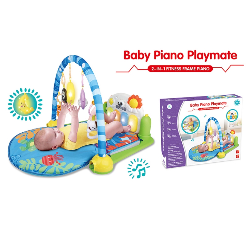 Gimnasio piano para bebe 2 en 1 patadita estimulación