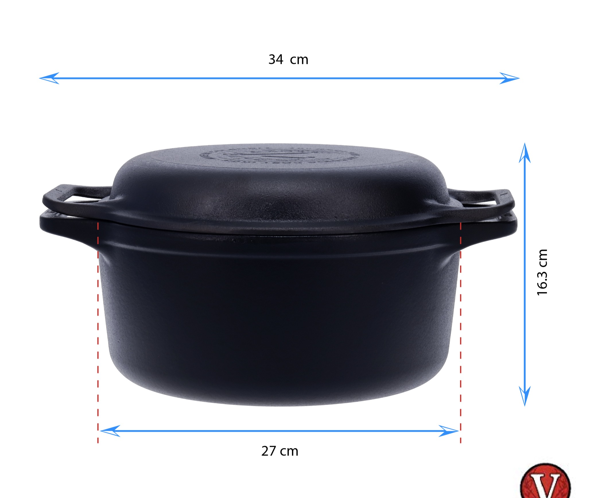 Combo Cooker Hierro Fundido 26cm Victoria