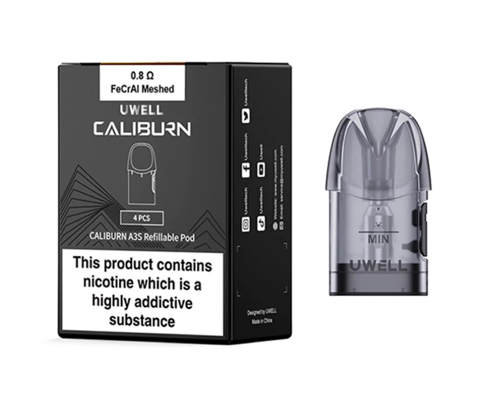 Pod Caliburn A3S (0.8, 1.0 ohms) 