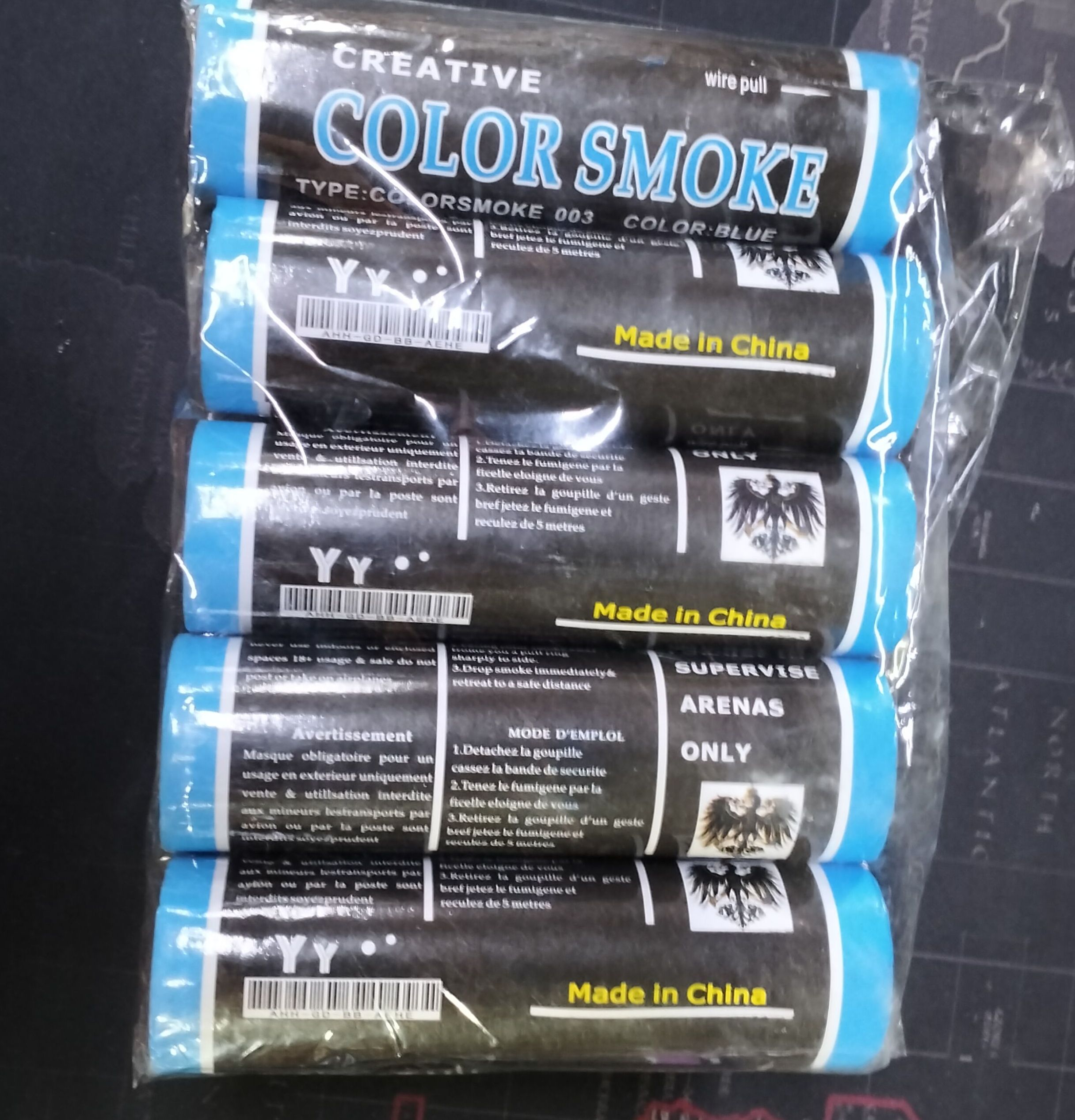 Smoke Granade Blue 5 pack