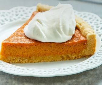 Pumpkin pie w cream ind portion Thanksgiving