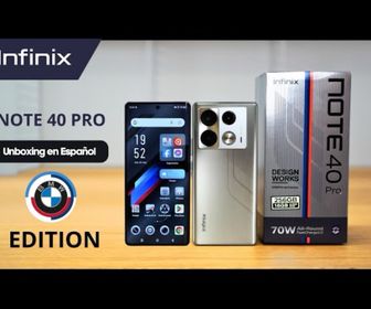 INFINIX NOTE 40 PRO * 256GB 8GB + 8GB RAM EDICION BMW RACING GREY