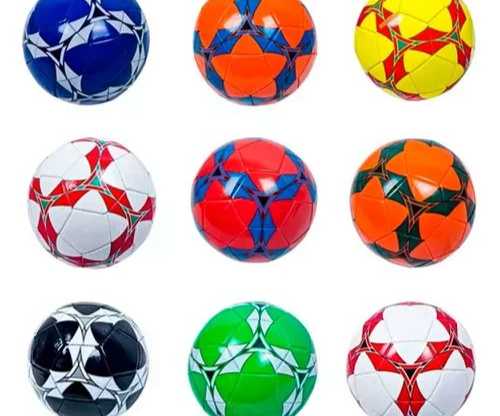 CX: 100 Bola De Futebol Laser Nº5 Em PVC Futsal Colors