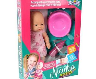 CX: 10 Boneca Infantil Nicinha Faz Xixi No Peniquinho