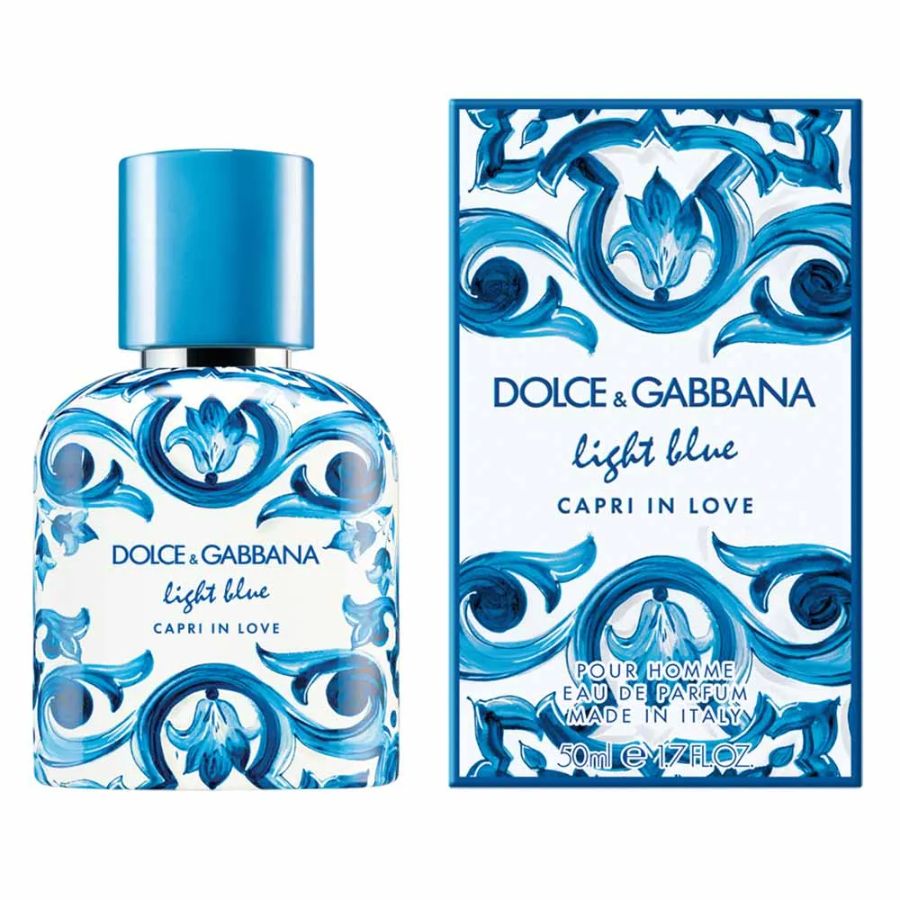 Light Blue Capri in Love Pour Homme Dolce & Gabbana Eau de Parfum - Perfume Masculino 50ml