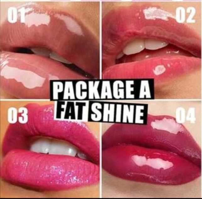 01. FAT Lip Oil Lip Glaze 4 Colors - SET A 