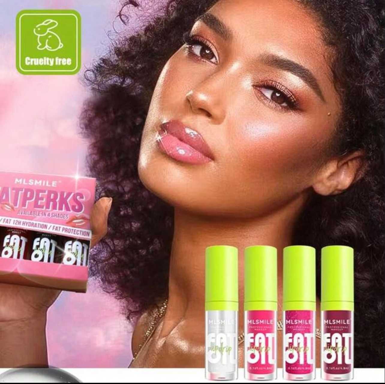 04. FAT Lip Oil Lip Glaze 4 Colors - SET A 