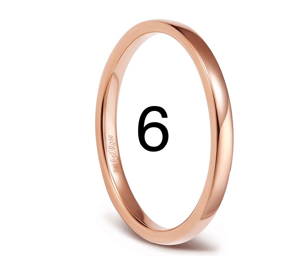 Rose gold ring 6