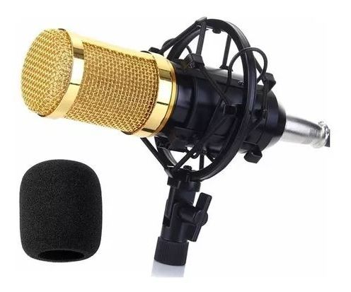 Kit Microfone Condensador Braço Articulado Pop Filter P2 T10