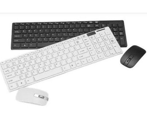 Kit Teclado e Mouse sem fio LEHMOX LEY171 Slim Branco