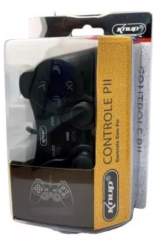 Controle Joystick Dual Shock PS2 Com Fio Knup KP29