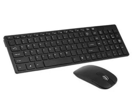 Kit Teclado e Mouse sem fio LEHMOX LEY171 Slim Preto