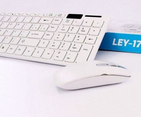 Kit Teclado e Mouse sem fio LEHMOX LEY171 Slim Branco