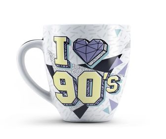 Caneca de Porcelana I Love 90s 440ml UD256