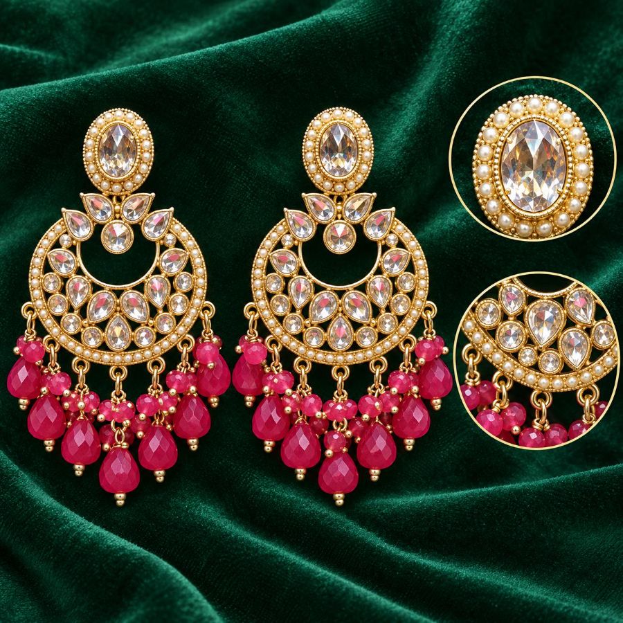 Chandbali Style earrings