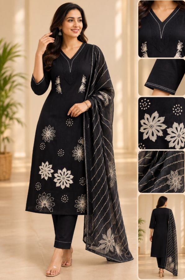 3PC COTTON FLARE - PLUS SIZE