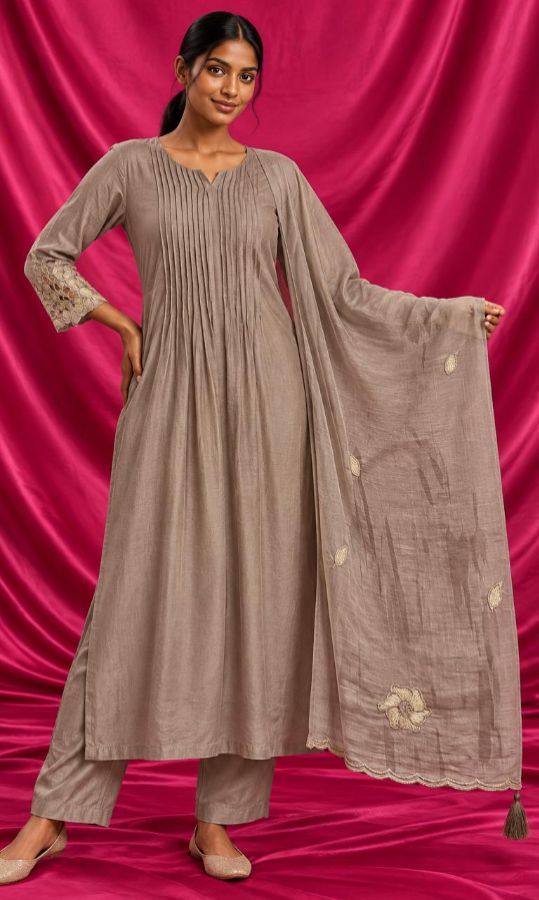 3 PC SET with Golden Embroidery
