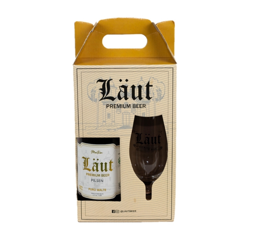 Laüt Premium Beer com Taça