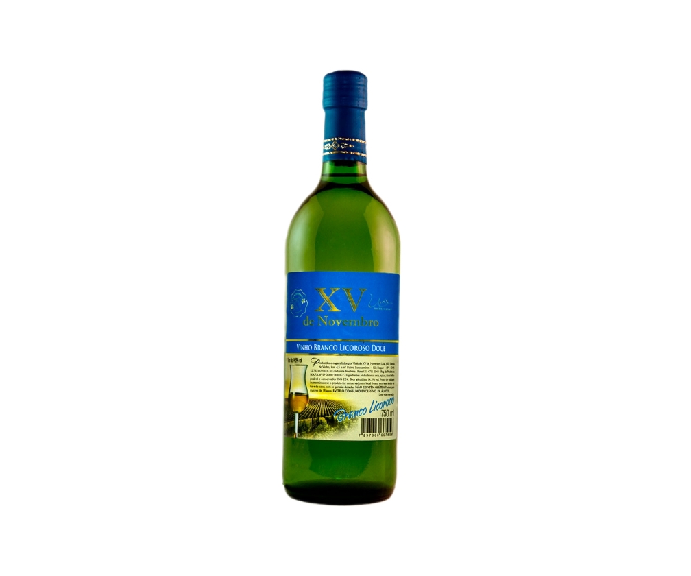 Vinho Branco licoroso Doce 750ml -XV De Novembro