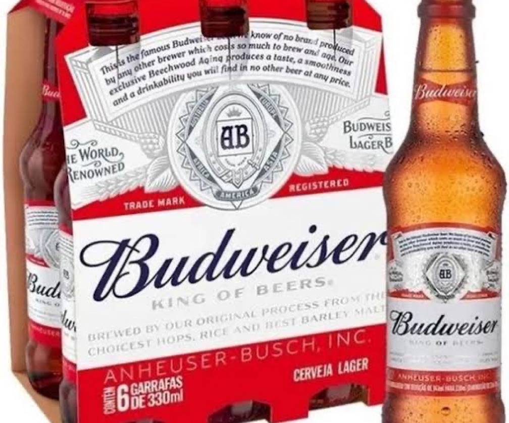 CERVEJA LONG NECK BUDWEISER cx6