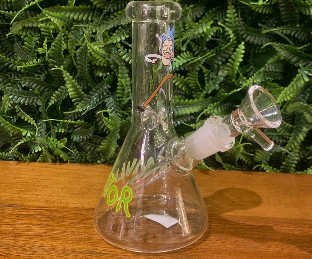 Bong de Vidro Rick and Morty pequeno 